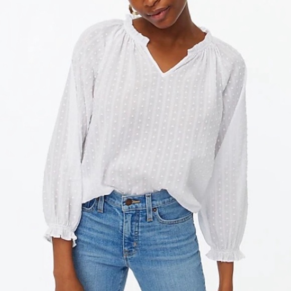 J. Crew Factory Tops - **SOLD** J.Crew Factory Printed Artist Blouse